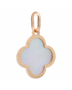 189.95 Anhänger für Halskette Blume klein Perlmutt echt massiv 585-14 Karat Gold 998.S626.00427.1-ohne-kette