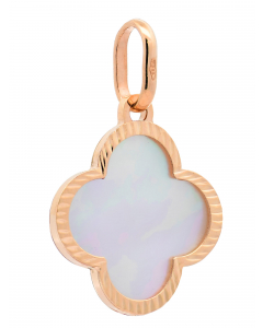 252.95 Anhänger für Halskette Blume Perlmutt echt massiv 585-14 Karat Gold 998.S626.00429.1-ohne-kette Anhänger 585 - 14 Karat Gold