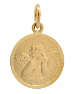 96.95 Gold Anhänger Schutzengel massiv 333 - 8 Karat Gold Gott schütze dich 904-AN06196