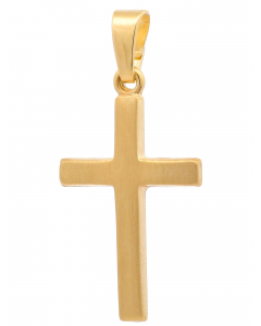 166.95 Kettenanhänger Gold Anhänger Kreuz massiv 585 - 14 Karat Gold 904-KR126611