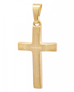 178.95 Kettenanhänger Gold Anhänger Kreuz massiv 585 - 14 Karat Gold 904-KR127148
