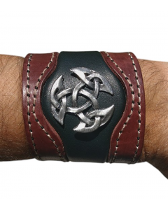 38.95 Lederarmband mit Offener Dreifalt Keltik keltischer Knoten 909-LWB40