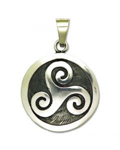 26.95 Triskele Schmuck Anhänger 925er Silber - Triskel - 25 mm Durchmesser 909-RR1