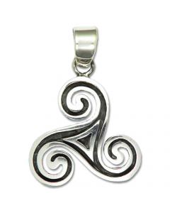 46.95 Triskele Schmuck Anhänger 925er Silber - Triskel - 34x34 mm 909-RR20 Triskel Anhänger aus Silber