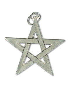 26.95 Offenes Pentagramm Schmuck Anhänger Silber Pentagramm 23x25mm + Halsba 909-SC2