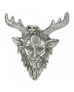 31.95 Cernunnos Schmuck Anhänger 925er Silber 27x28mm Hirschgott + Halsband 909-SC5 SIGO2023