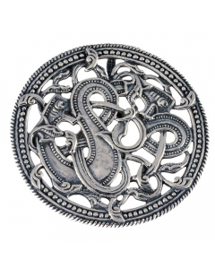107.95 Wikingeranhänger im Jellingstil 925er Silber - Wikinger - 53x53mm 949-VP52S Wikinger Anhänger aus Silber