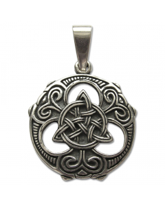 25.95 Triquetra-Knoten Schmuck Anhänger 925er Silber Durchmesser 23mm 909-SD21 Keltische Anhänger