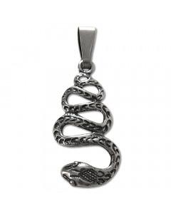 14.95 Schlangen Schmuck Anhänger 925er Silber - Schlangen - 37x15mm 909-SD05 SIGO2023