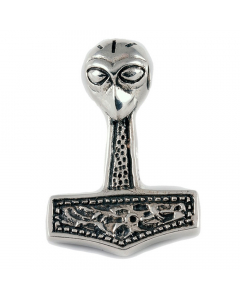 38.95 Thorhammer Schmuck Anhänger 925er Silber - Thorhammer - 27x19mm 949-VTH4-Thorhammer Thors Hammer Anhänger Silber