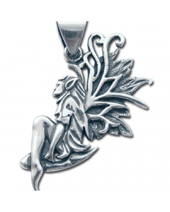 18.95 Baumelfe Schmuck Anhänger 925er Silber Feen Elfen 38x30mm 909-F05