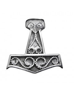 69.95 Thors Hammer Schmuck Anhänger 925er Silber - Thorhammer - 35x35mm 933-CP64 Thors Hammer Anhänger Silber