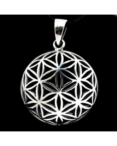 21.95 Blume des Lebens Anhänger 925 Silber Flower of Life mittel 902-AHSS055 Blume des Lebens Anhänger