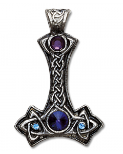 26.95 Thor`s Hammer Anhänger Schmuck - Thorhammer - 53x34mm 909-TH03 Halbedelmetall