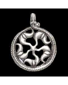 15.95 Sonnenrad Schmuck Anhänger - Sonne , Wikinger - 39x30mm 909-V12-Sonnenrad Wikinger Anhänger aus Silber