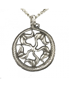 15.95 Sonnenrad Schmuck Anhänger - Sonne , Wikinger - 39x30mm 909-V12-Sonnenrad Wikinger Anhänger aus Silber