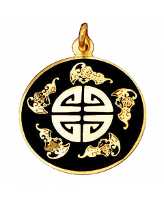25.95 Symbol der fünf Segen Black-Sun Schmuck Anhänger Durchmesser: 25mm 922-WOM164BS Halbedelmetall