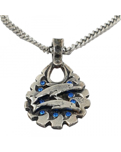 29.95 Delfine Anhänger Schmuck - Delfin - Größe: 39x21mm 910-BIF26 Halbedelmetall