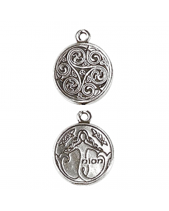 7.95 Keltischer Astrologie Anhänger: Nion Durchmesser 23mm 915-CLG15 Keltische Anhänger aus Silber