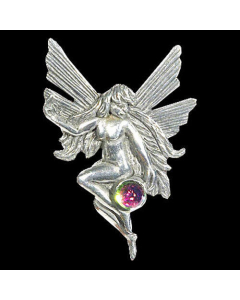 7.95 Elfen Anhänger: Die Elfe der Freude - Elfen Feen - 32x 47mm 915-EF01-Elfe Halbedelmetall
