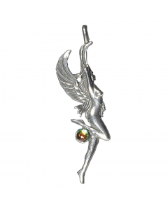 7.95 Elfen Anhänger: Die Elfe der Liebe - Elfen Feen - 20x 73mm 915-EF04-Elfe Halbedelmetall