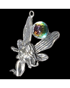 7.95 Elfen Anhänger: Die Elfe des Vertrauens - Elfen Feen - 18x 28mm 915-EF05-Elfe Halbedelmetall