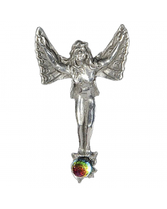 7.95 Elfen Anhänger: Die Elfe des Erfolgs - Elfen Feen - 22x 50mm 915-EF06-Elfe Halbedelmetall