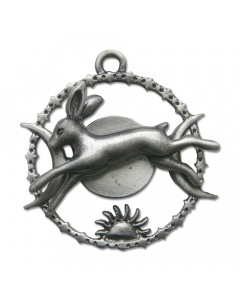 20.95 Himmelshase Anhänger Schmuck Elfen Feen Greenwood mythisch 36x36mm + 909-GW03-Himmelshase Halbedelmetall