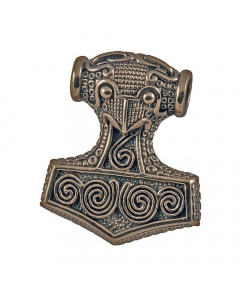31.95 Schonenhammer Schmuck Anhänger Bronze - Thorhammer - 38x44mm 949-VTH16B-Schonen Halbedelmetall