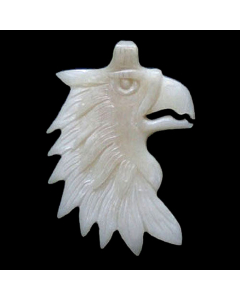 20.95 Adlerkopf Anhänger Schmuck - Vögel - 37x23mm 949-SK30 Halbedelmetall
