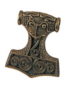 57.95 Schonenhammer Bronze Schmuck Anhänger - Thorhammer - 54 x 62 mm 949-VTH21-B-Thor Halbedelmetall