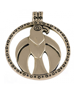 26.95 Falkenamulett Bronze Anhänger Schmuck - Wikinger - 37x40mm 949-VP55B-Falke Wikinger Anhänger aus Silber