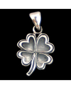 20.95 Glücks Anhänger Kleeblatt Anhänger Schmuck 29x12mm mit Aufhängering 933-GJP003 Halbedelmetall