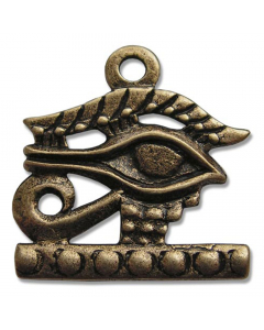 11.95 Udjat- Auge aus Bronze Anhänger Schmuck - Ägyptisch , Horusauge - 909-AZ35 Halbedelmetall
