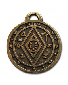 11.95 Salomos magisches Pentakel Anhänger Schmuck 2,5 cm mit Band 909-AZ04 Halbedelmetall