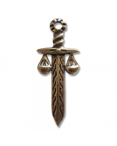 11.95 Tamidas Schwert Anhänger Schmuck - Waffen - 909-AZ53 Halbedelmetall