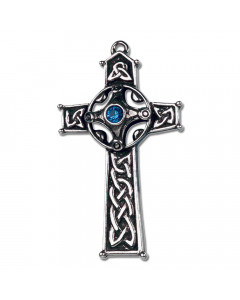 22.95 Ambrosius Kreuz Anhänger Schmuck - mit Halskette - 54x32mm 909-CZ11 Halbedelmetall