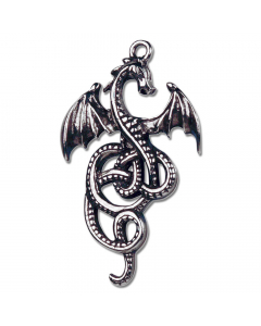 18.95 Nidhogg Drache Anhänger Schmuck mit Halskette 52x30mm 909-CZ16 Halbedelmetall