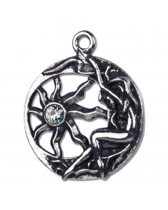 20.95 Brigit´s Sonnenamulett Anhänger Schmuck Mit Halskette 32x27mm 909-CZ7