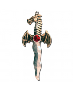 27.95 DRACHEN-ATHAME Anhänger Schmuck 65x28mm 909-FB11 Halbedelmetall