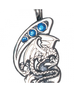 28.95 Drache Anhänger Schmuck Drachen 42x25mm Wikinger Swarovski Kristalle + 909-FI53 Wikinger Anhänger aus Silber