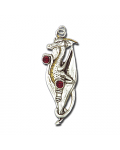 29.95 Draco Anhänger Schmuck Galraedia Gothic Mystic + Kette 22x55mm 909-Ga04 Halbedelmetall