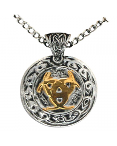 13.95 Mond Valknutr Anhänger Schmuck 37x30mm 909-MS05 Sonne Mond und Sterne Anhänger