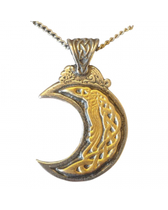 18.95 Mond Anhänger Schmuck 50x32mm 909-MT08 Sonne Mond und Sterne Anhänger