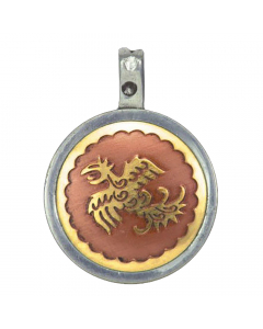 9.95 Feng Huang Anhänger Schmuck 29x37mm 909-MT3 Halbedelmetall