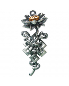 19.95 Lotus Knoten Anhänger Schmuck - Buddha , Keltische Knoten - 40x16mm 909-BD16Lotus-Knoten