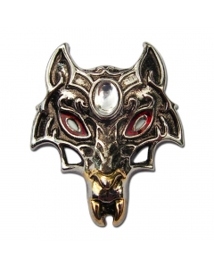 22.95 Schmuckanhänger Wolfsmaske Briar Kinder der Nacht Wolf Hund 26x32mm 909-CN18 Halbedelmetall