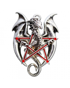 27.95 Pentadraca Anhänger Schmuck - Drachen , Pentagramm - 55x58mm 909-CA10 Halbedelmetall