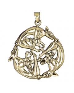 15.95 Wilde Jagd Bronze Anhänger Schmuck - Keltische Knoten - 47x40mm 933-GJP065B Keltische Anhänger