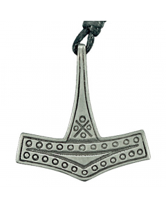 10.95 Thors Hammer Schmuck Anhänger Zinn - Thorhammer - 34x35mm 949-VTH6-ZINN Halbedelmetall